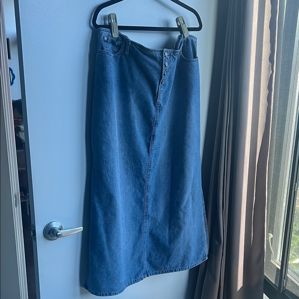 Y2K Low Rise Maxi Skirt No Boundaries